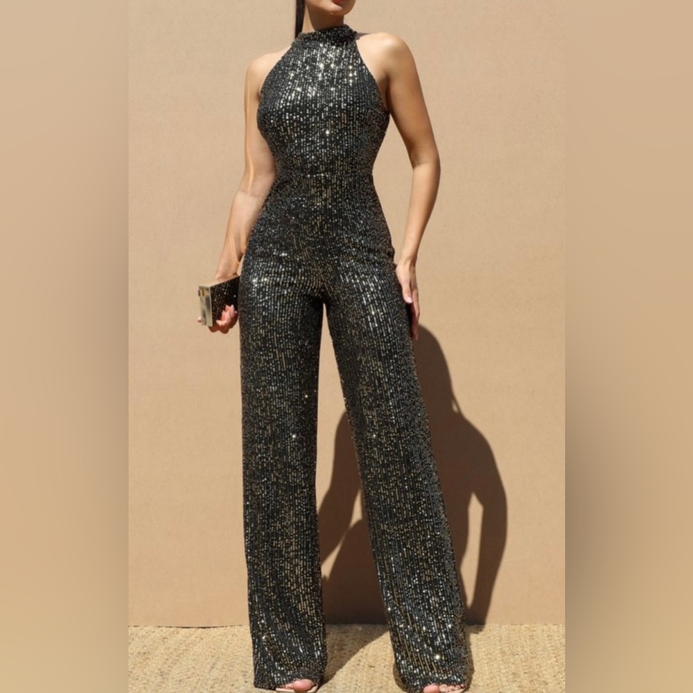 Your Dream Girl Sequin Jumpsuit